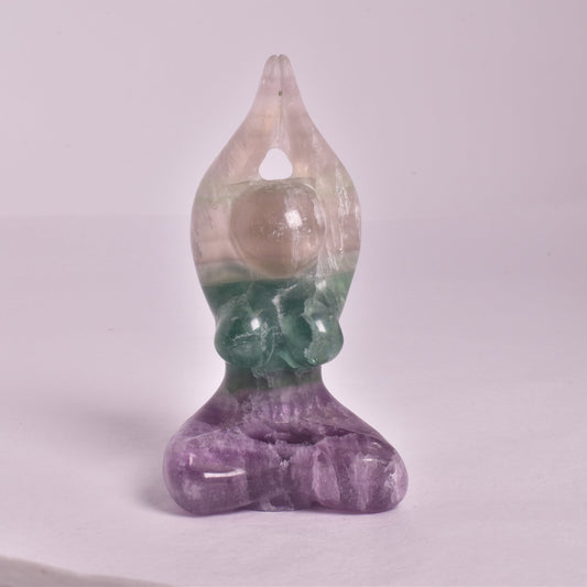 FLUORITE FEMALE YOGA POSE P114