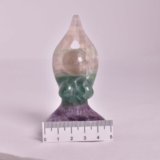 FLUORITE FEMALE YOGA POSE P114