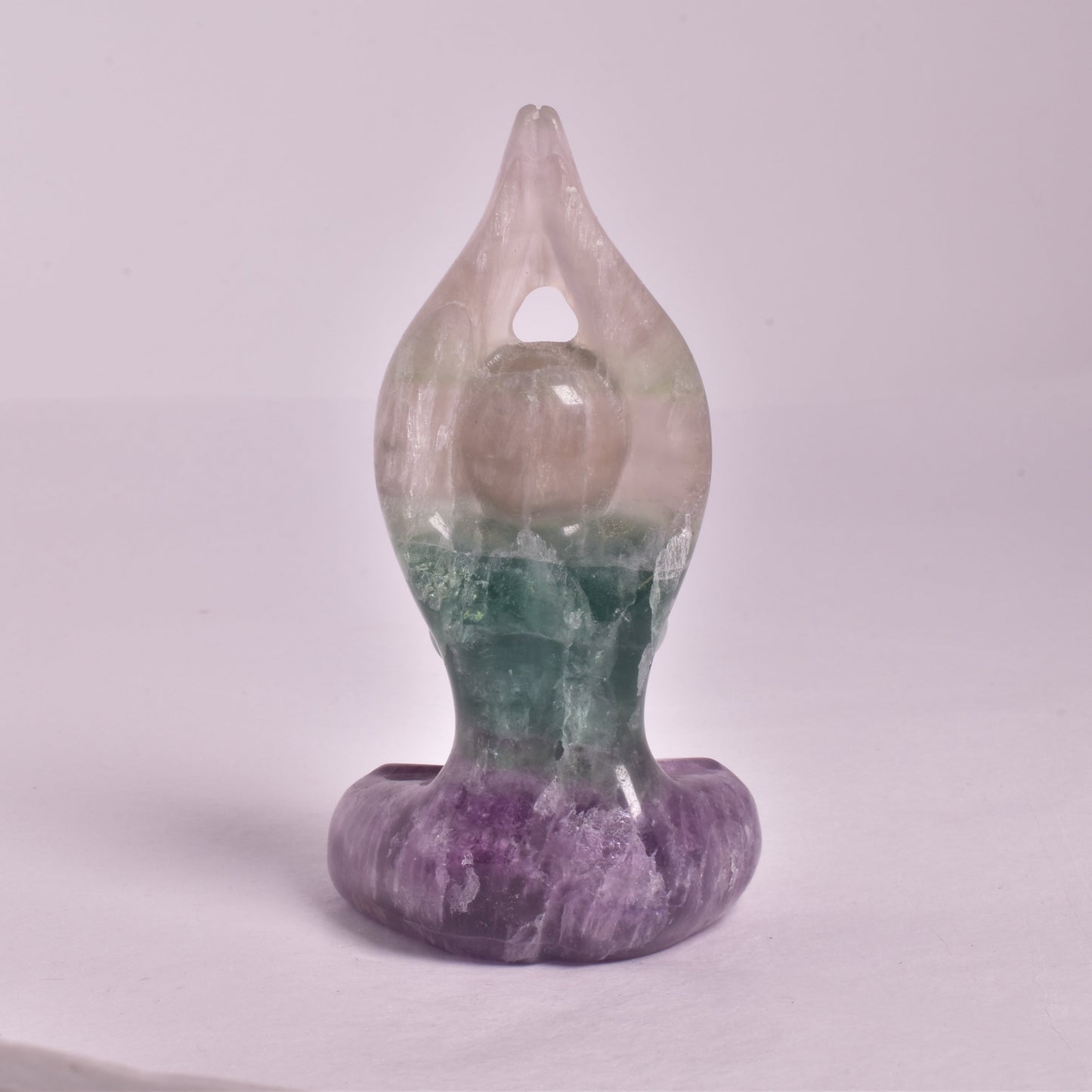 FLUORITE FEMALE YOGA POSE P114
