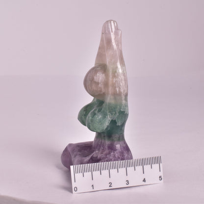 FLUORITE FEMALE YOGA POSE P114