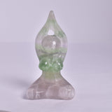 FLUORITE FEMALE YOGA POSE P116