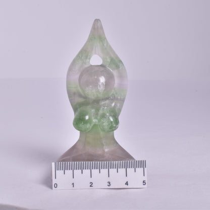 FLUORITE FEMALE YOGA POSE P116