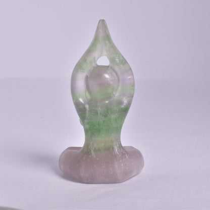 FLUORITE FEMALE YOGA POSE P116