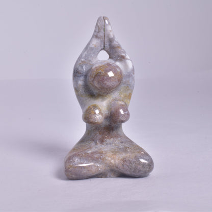 MOSS AGATE FEMALE YOGA POSE P123