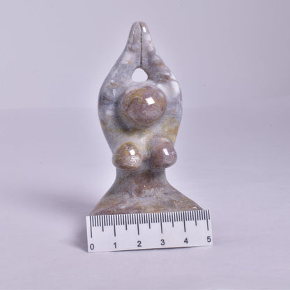 MOSS AGATE FEMALE YOGA POSE P123