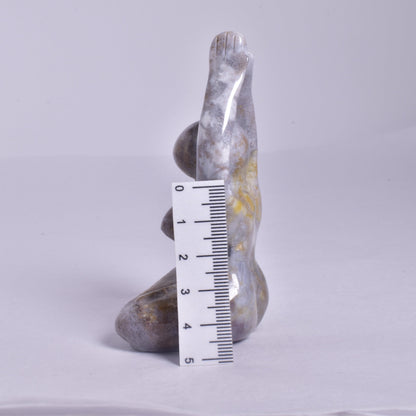MOSS AGATE FEMALE YOGA POSE P123