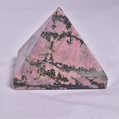 RHODONITE CRYSTAL PYRAMID P125