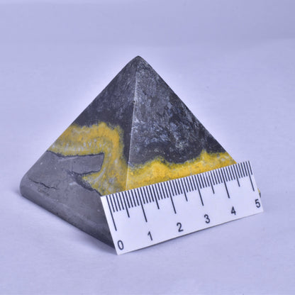 BUMBLEBEE JASPER CRYSTAL PYRAMID P945