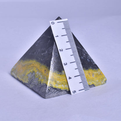 BUMBLEBEE JASPER CRYSTAL PYRAMID P946