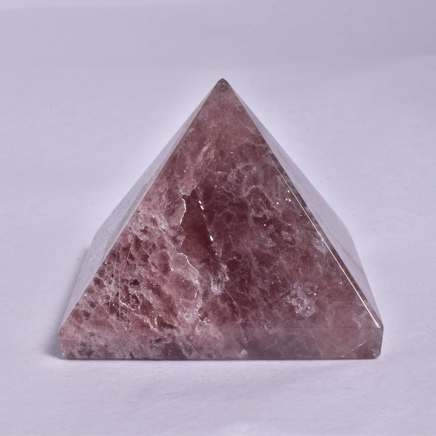 STRAWBERRY QUARTZ CRYSTAL PYRAMID P948