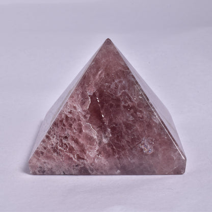 STRAWBERRY QUARTZ CRYSTAL PYRAMID P948
