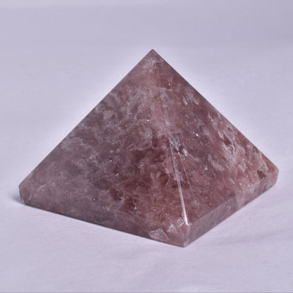 STRAWBERRY QUARTZ CRYSTAL PYRAMID P948