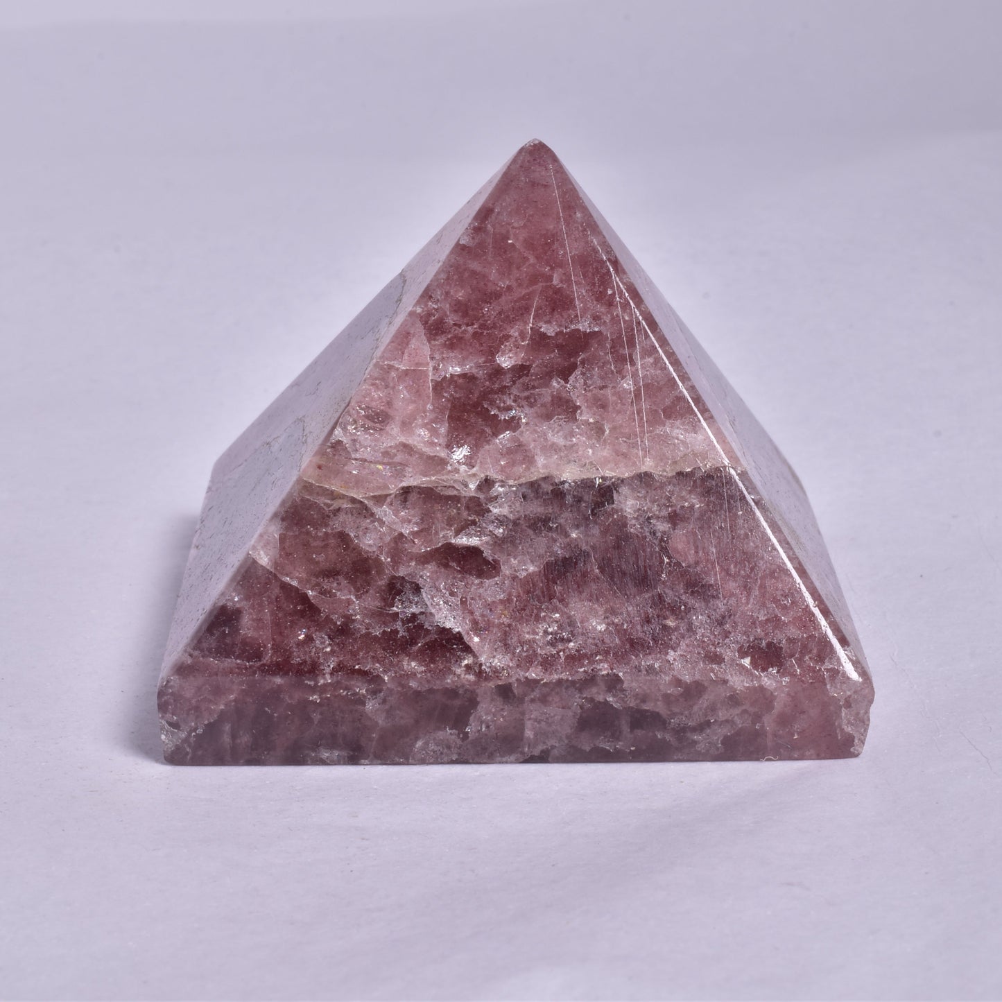 STRAWBERRY QUARTZ CRYSTAL PYRAMID P947