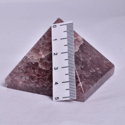 STRAWBERRY QUARTZ CRYSTAL PYRAMID P947