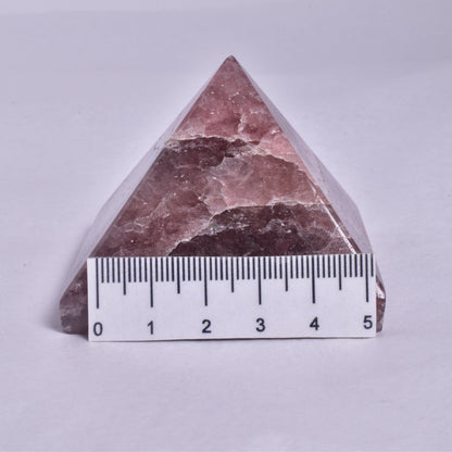 STRAWBERRY QUARTZ CRYSTAL PYRAMID P947