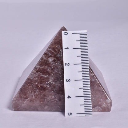 STRAWBERRY QUARTZ CRYSTAL PYRAMID P948