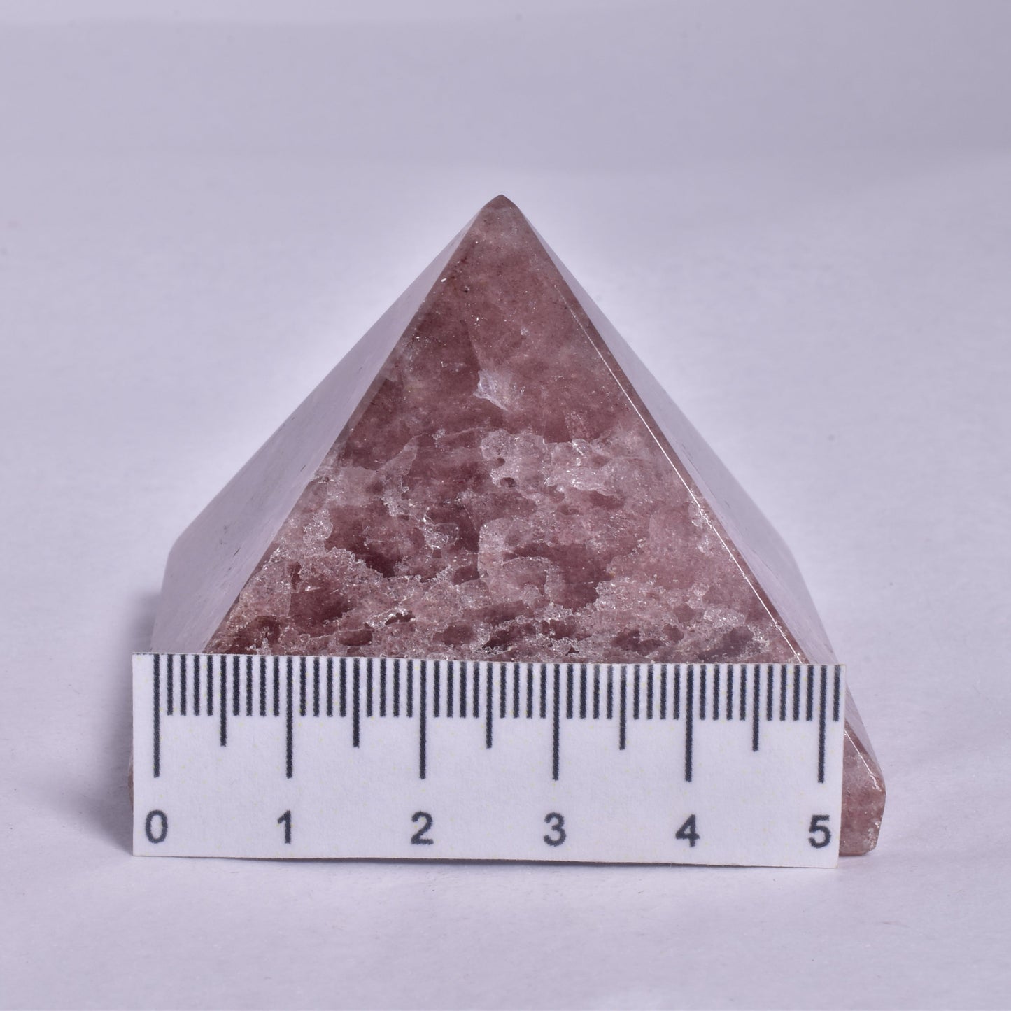 STRAWBERRY QUARTZ CRYSTAL PYRAMID P948