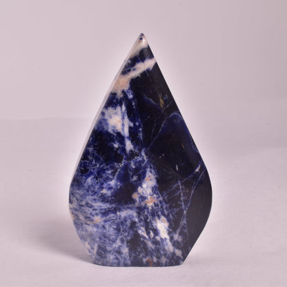 SODALITE CRYSTAL POLISHED FLAME P139
