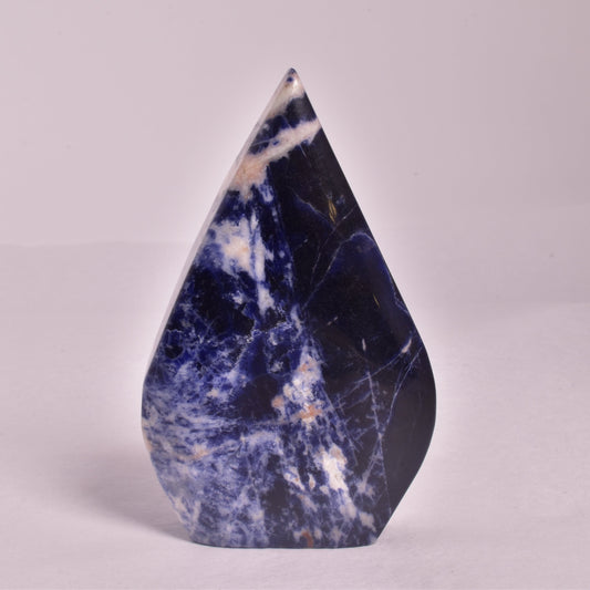 SODALITE CRYSTAL POLISHED FLAME P139