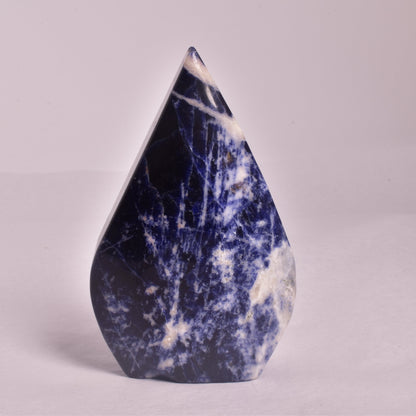 SODALITE CRYSTAL POLISHED FLAME P139