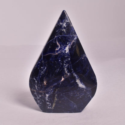 SODALITE CRYSTAL POLISHED FLAME P141