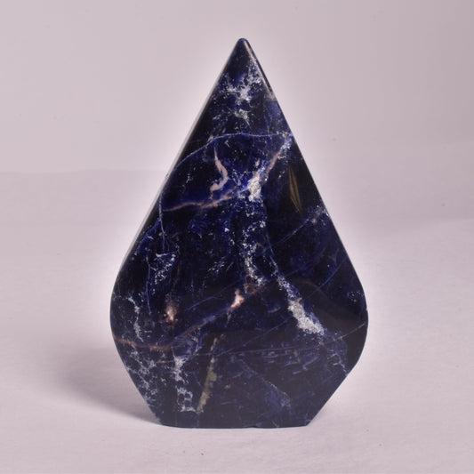 SODALITE CRYSTAL POLISHED FLAME P141