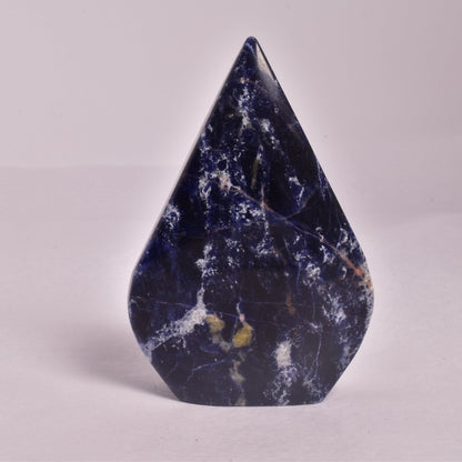 SODALITE CRYSTAL POLISHED FLAME P141