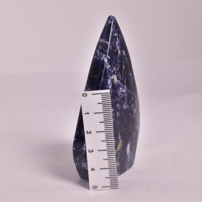 SODALITE CRYSTAL POLISHED FLAME P141