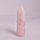 ROSE QUARTZ CRYSTAL 6 SIDED POINT GENERATOR P142