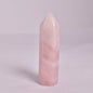 ROSE QUARTZ CRYSTAL 6 SIDED POINT GENERATOR P142