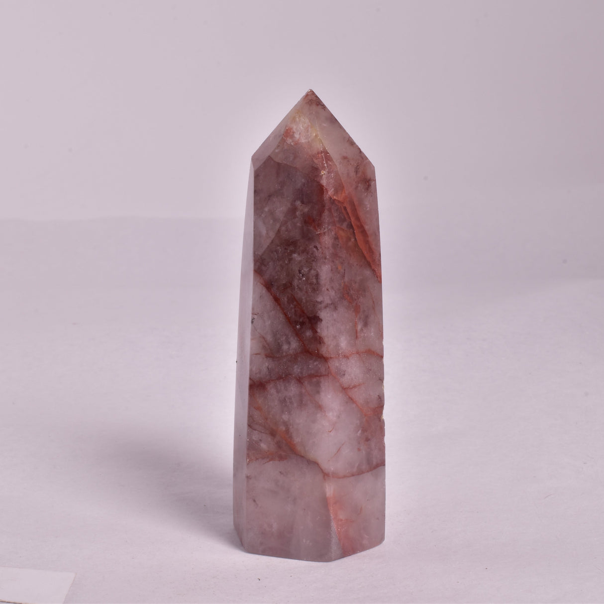 FIRE QUARTZ CRYSTAL 6 SIDED POINT GENERATOR P152