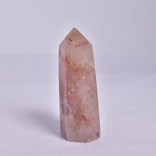 FIRE QUARTZ CRYSTAL 6 SIDED POINT GENERATOR P154