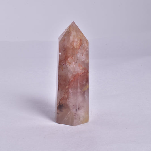 FIRE QUARTZ CRYSTAL 6 SIDED POINT GENERATOR P155