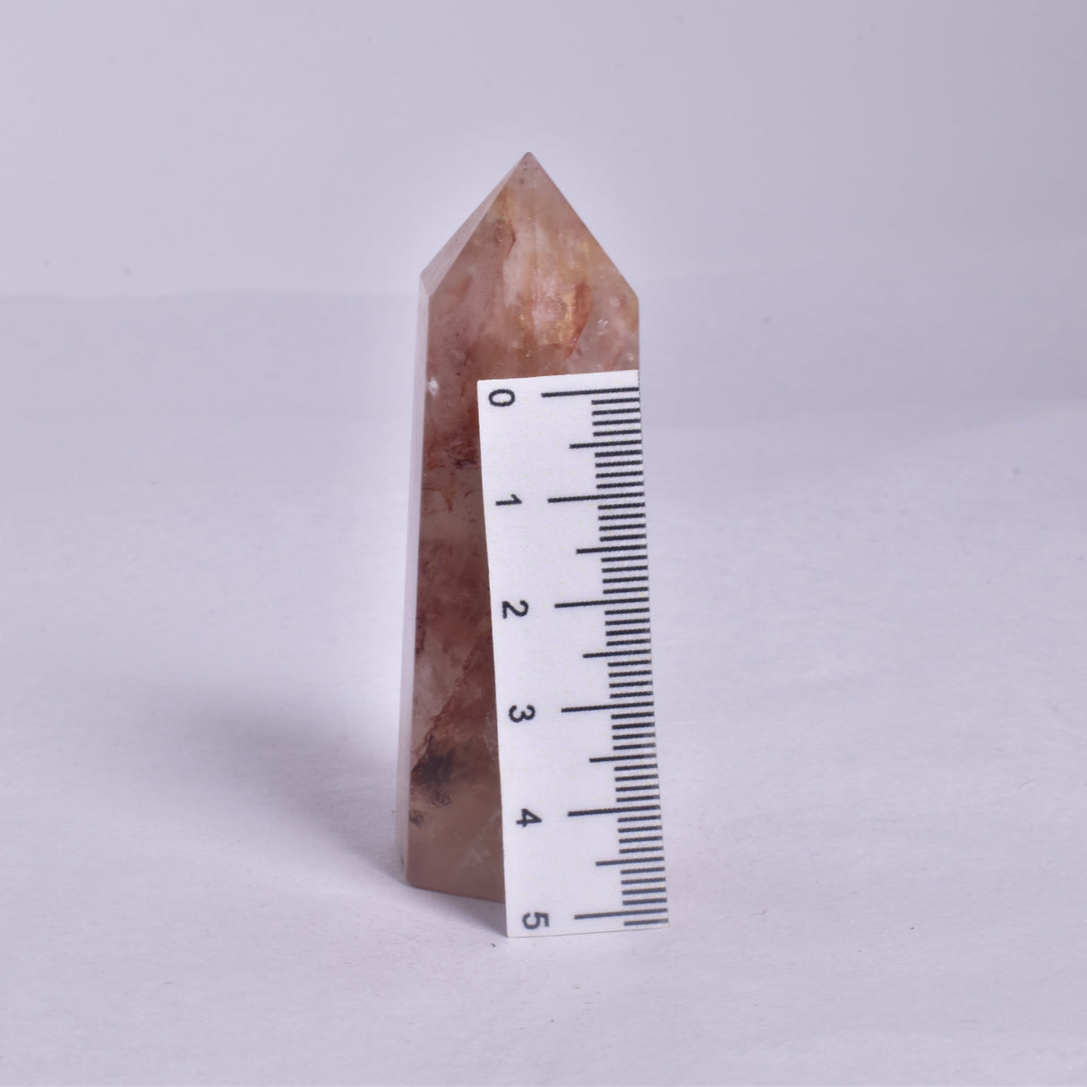 FIRE QUARTZ CRYSTAL 6 SIDED POINT GENERATOR P155