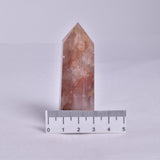 FIRE QUARTZ CRYSTAL 6 SIDED POINT GENERATOR P155