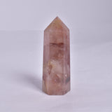 FIRE QUARTZ CRYSTAL 6 SIDED POINT GENERATOR P155