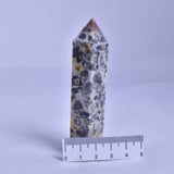 CRAZY LACE AGATE CRYSTAL 6 SIDED POINT GENERATOR P177