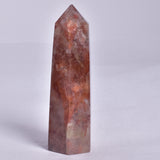 FIRE QUARTZ CRYSTAL 6 SIDED POINT GENERATOR P163