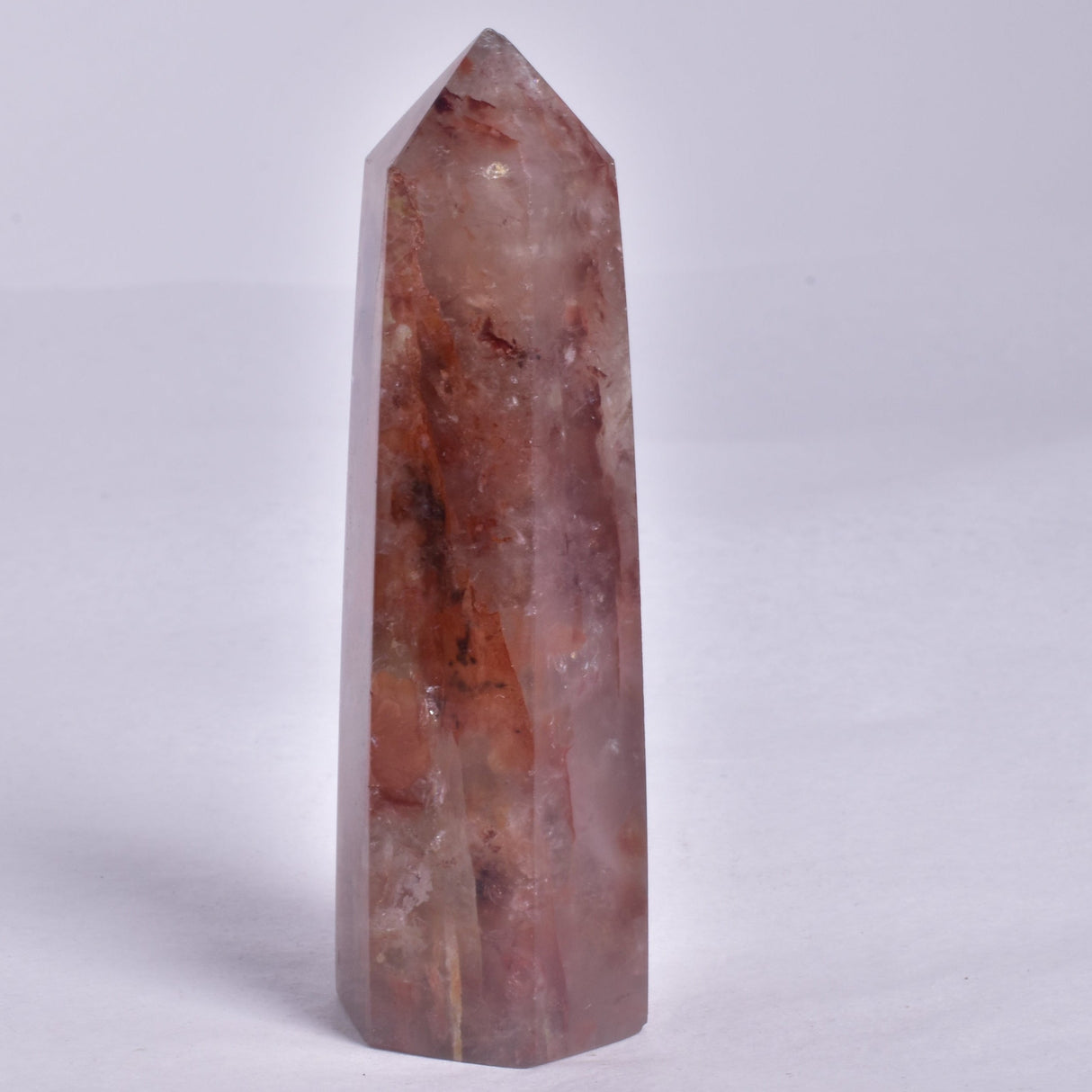 FIRE QUARTZ CRYSTAL 6 SIDED POINT GENERATOR P163