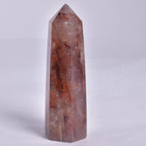 FIRE QUARTZ CRYSTAL 6 SIDED POINT GENERATOR P163