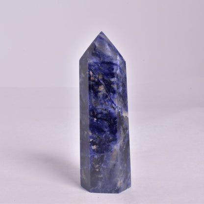 SODALITE CRYSTAL 6 SIDED POINT GENERATOR P183