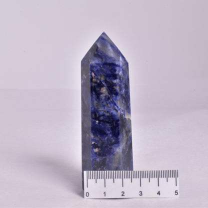 SODALITE CRYSTAL 6 SIDED POINT GENERATOR P183