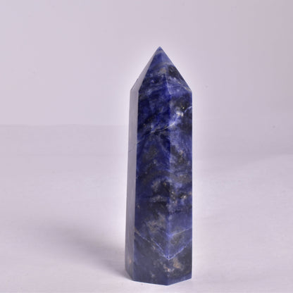 SODALITE CRYSTAL 6 SIDED POINT GENERATOR P183