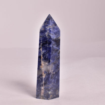 SODALITE CRYSTAL 6 SIDED POINT GENERATOR P184