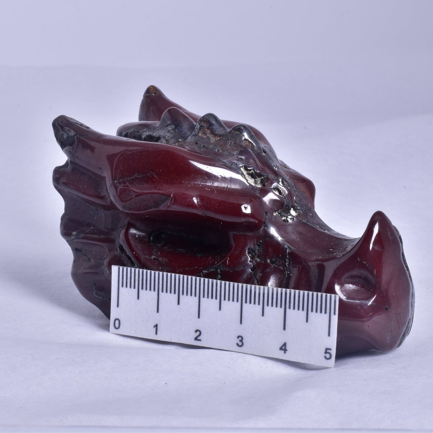 MOOKAITE DRAGON HEAD CARVING P334