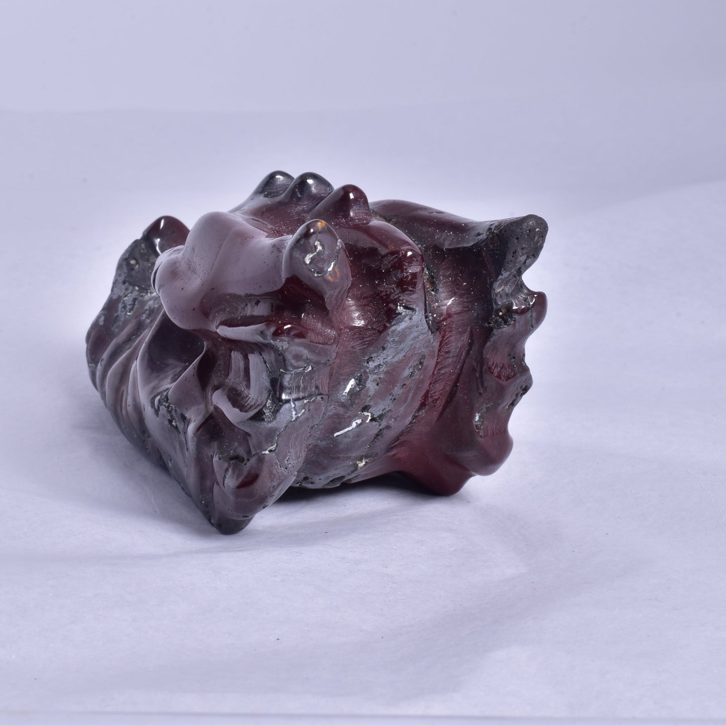 MOOKAITE DRAGON HEAD CARVING P334