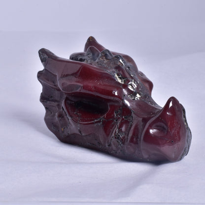 MOOKAITE DRAGON HEAD CARVING P334