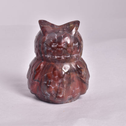 JASPER OWL CARVING P358