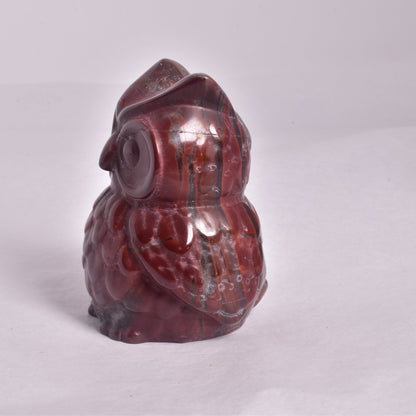 JASPER OWL CARVING P358