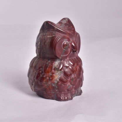 JASPER OWL CARVING P358